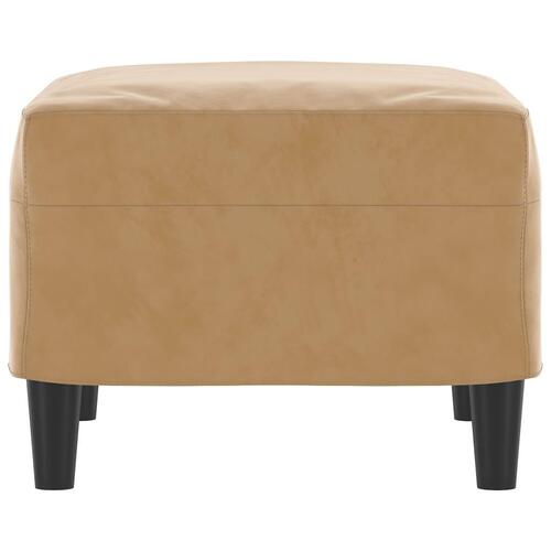 Fodskammel 60x50x41 cm velour brun