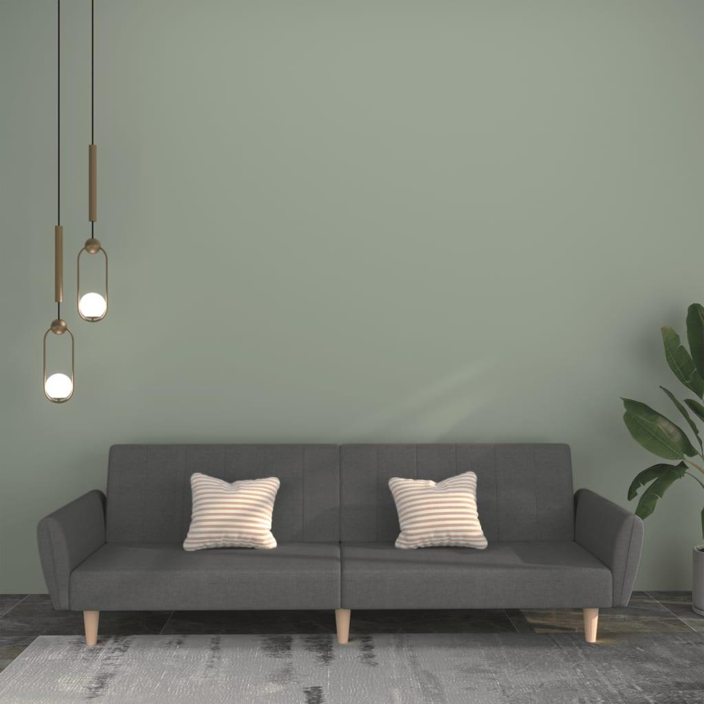 2-Personers Sovesofa Stof - Lysegrå