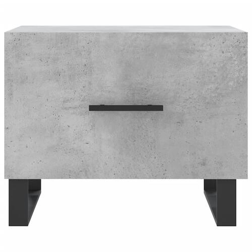 Sofaborde 2 stk. 50x50x40 cm konstrueret træ betongrå