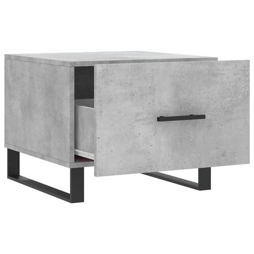 Sofaborde 2 stk. 50x50x40 cm konstrueret træ betongrå