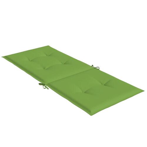 Stolehynder med høj ryg 4 stk. 120x50x4 cm stof grøn