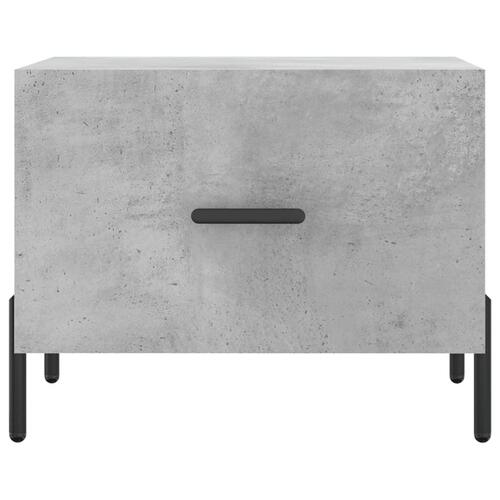 Sofaborde 2 stk. 50x50x40 cm konstrueret træ betongrå