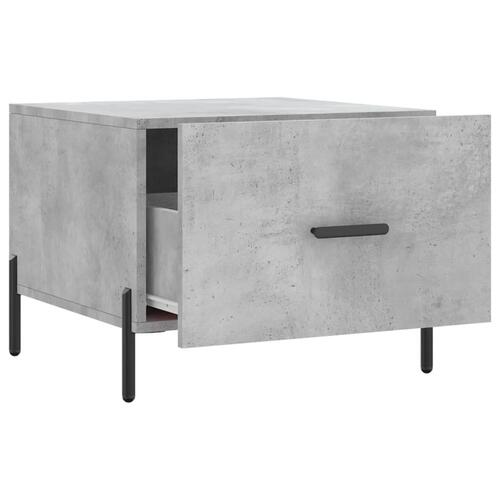 Sofaborde 2 stk. 50x50x40 cm konstrueret træ betongrå