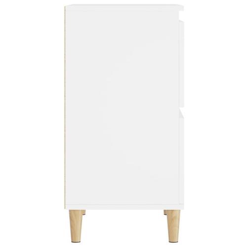 Skænke 2 stk. 60x35x70 cm konstrueret træ hvid