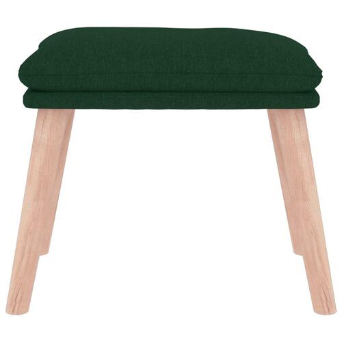 Fodskammel 45x29,5x35 cm stof mørkegrøn