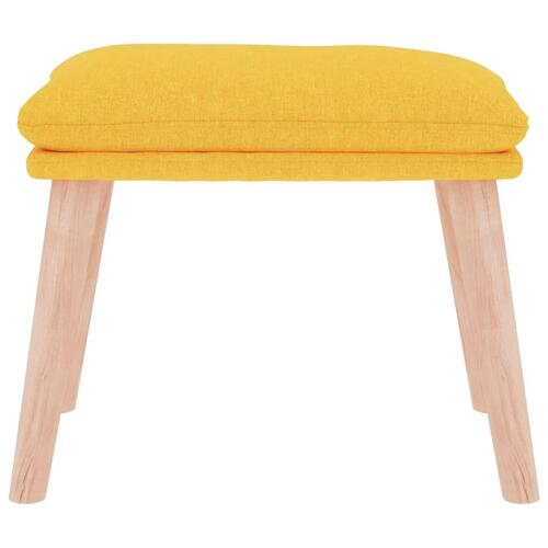Fodskammel 45x29,5x35 cm stof sennepsgul