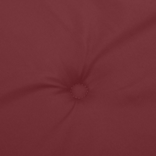 Stolehynder med høj ryg 4 stk. 120 x 50 x 4 cm - vinrød
