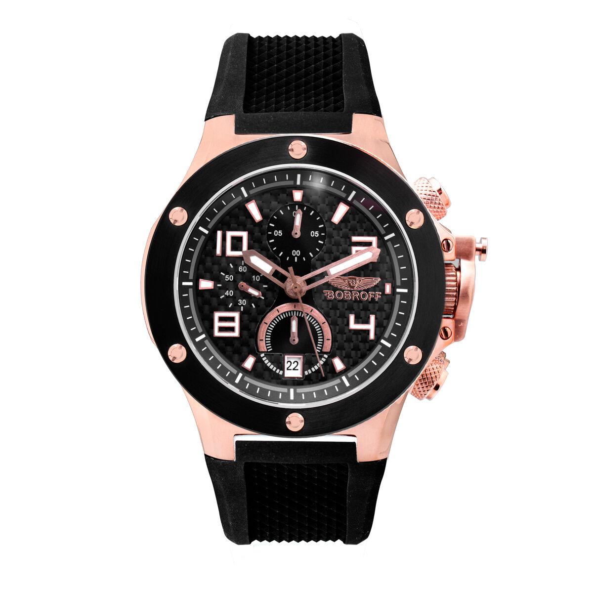 Bobroff Herreur BF1002M15 - sort/rosenguld (Ã 43 mm)