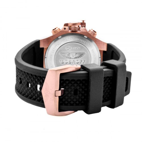 Bobroff Herreur BF1002M15 - sort/rosenguld (Ã 43 mm)