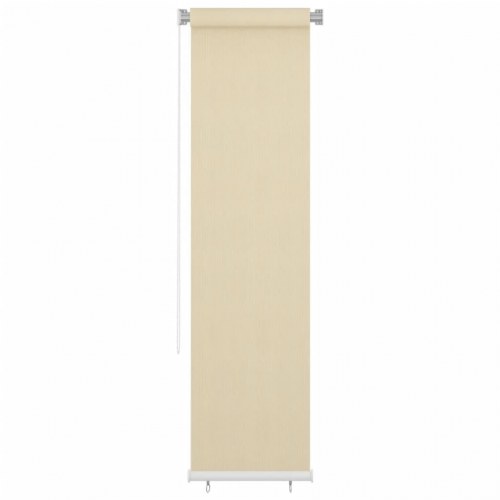 Udendørs rullegardin 60×230 cm - HDPE, cremefarvet