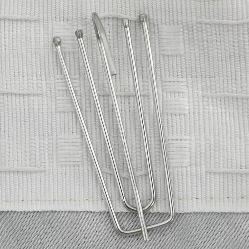 Lysdæmpende gardiner med kroge 2 stk. hør-look 140x175 cm beige
