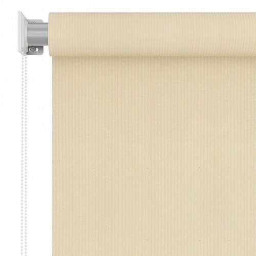 Udendørs rullegardin 60×230 cm - HDPE, cremefarvet