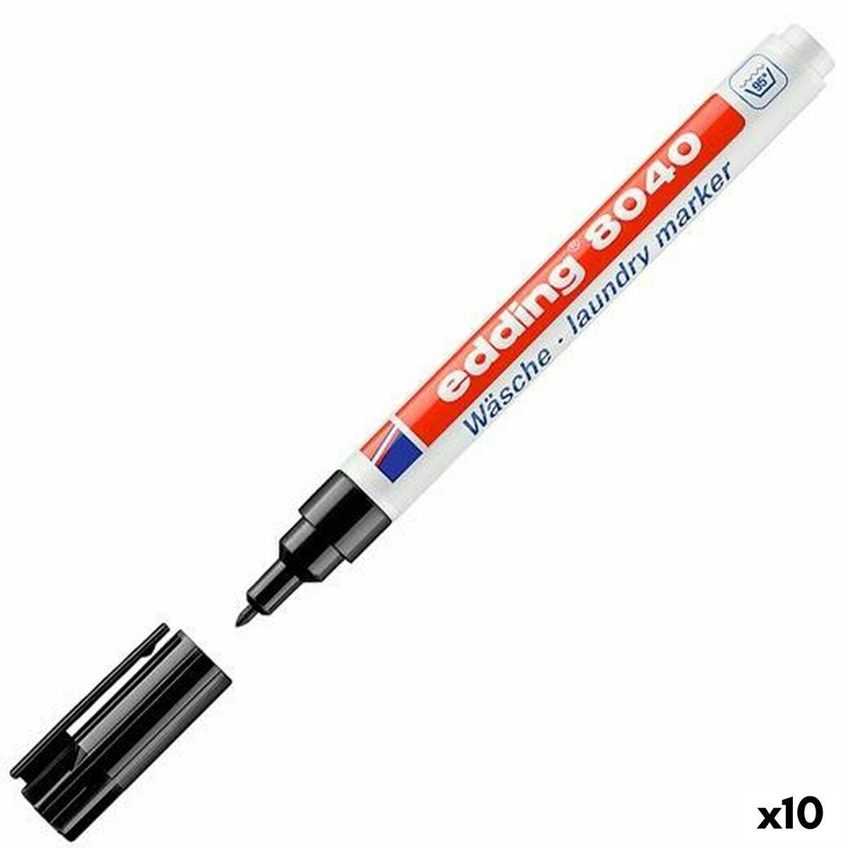 Edding sprittusch - sort, 1 mm (10 stk.)