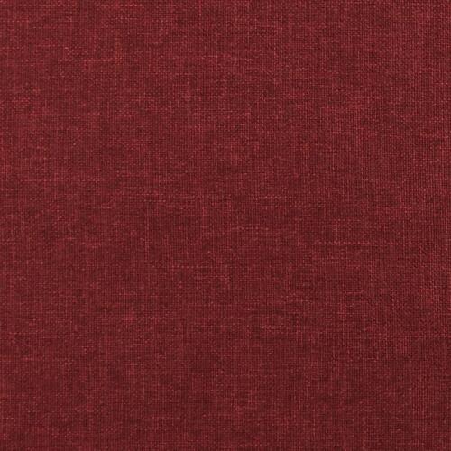 Fodskammel 45x29,5x35 cm stof vinrød