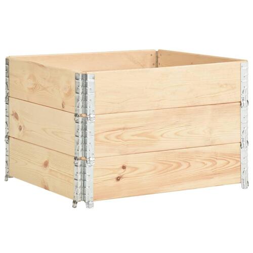 Højbed 3 stk. 100x100 cm massivt fyrretræ
