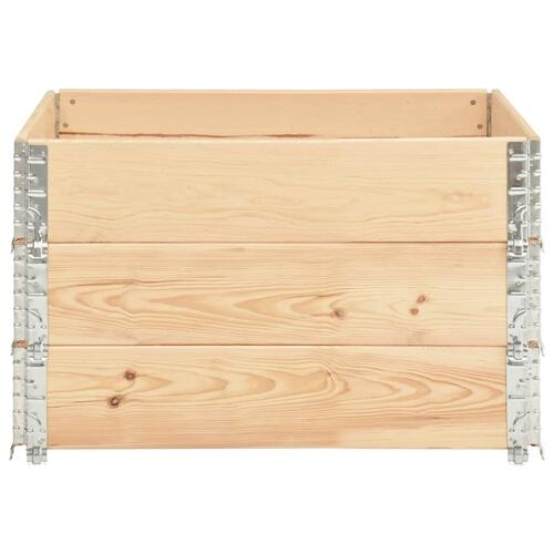 Højbed 3 stk. 100x100 cm massivt fyrretræ