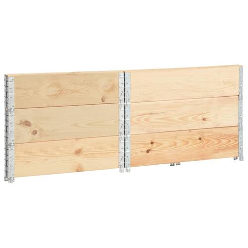 Højbed 3 stk. 100x100 cm massivt fyrretræ