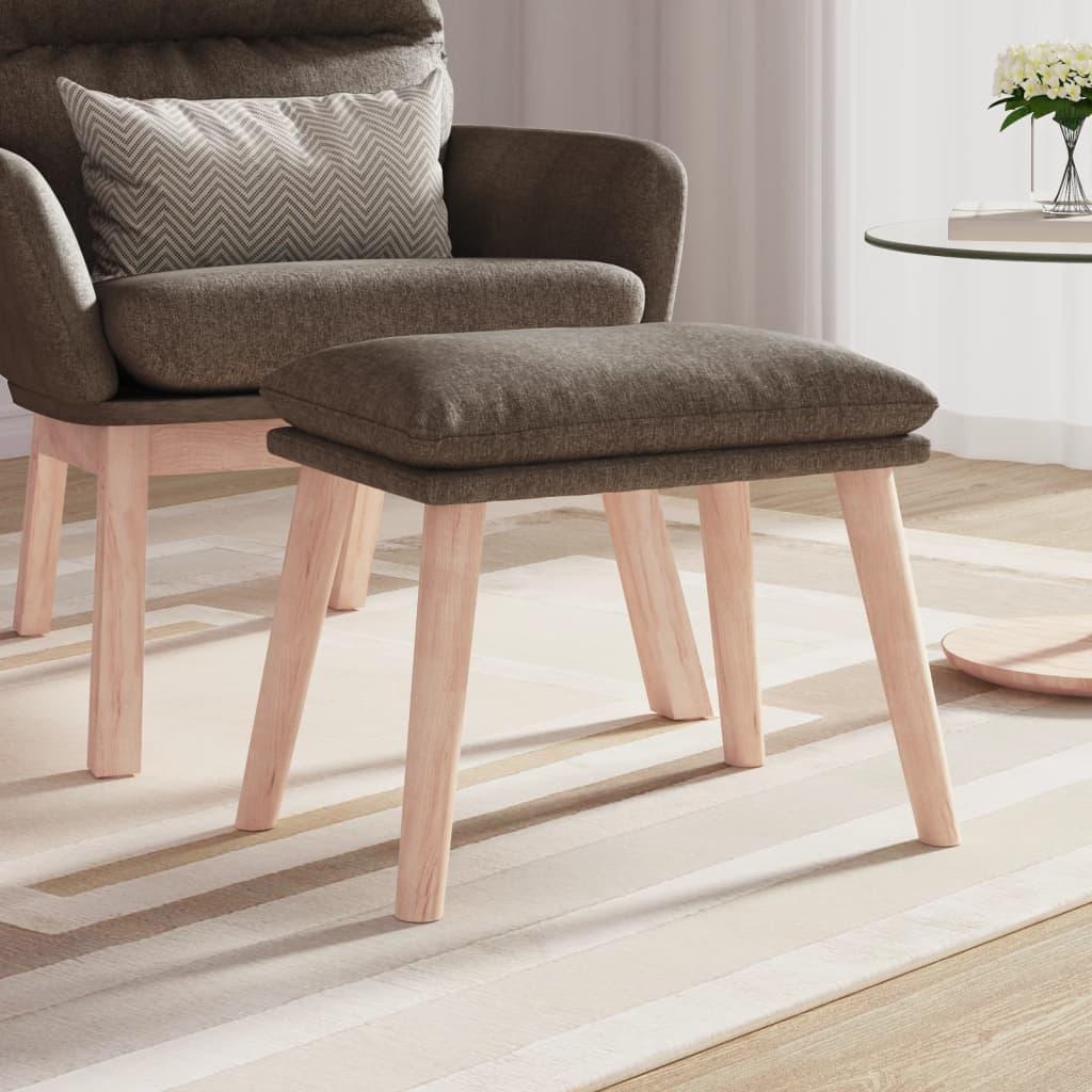 Fodskammel 45x29,5x35 cm stof gråbrun
