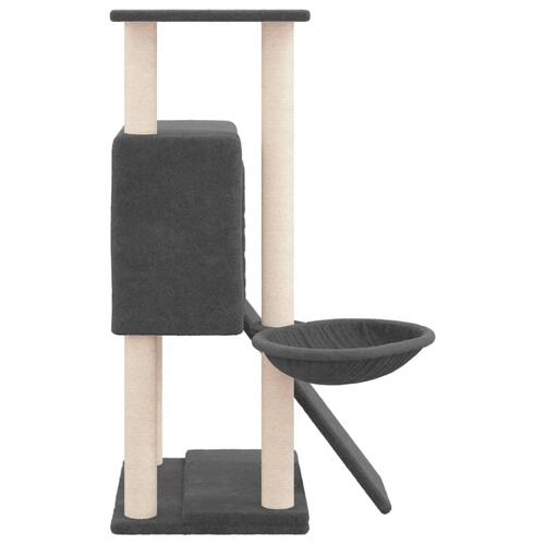 Kradsetræ med sisalstolper 96 cm mørkegrå