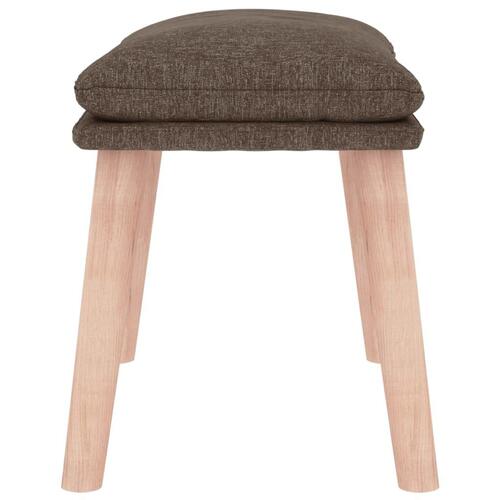 Fodskammel 45x29,5x35 cm stof gråbrun