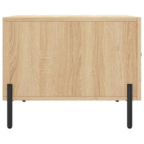 Sofaborde 2 stk. 50x50x40 cm konstrueret træ sonoma-eg