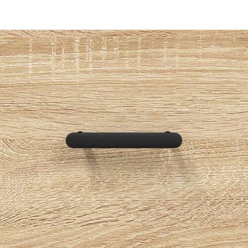 Sofaborde 2 stk. 50x50x40 cm konstrueret træ sonoma-eg
