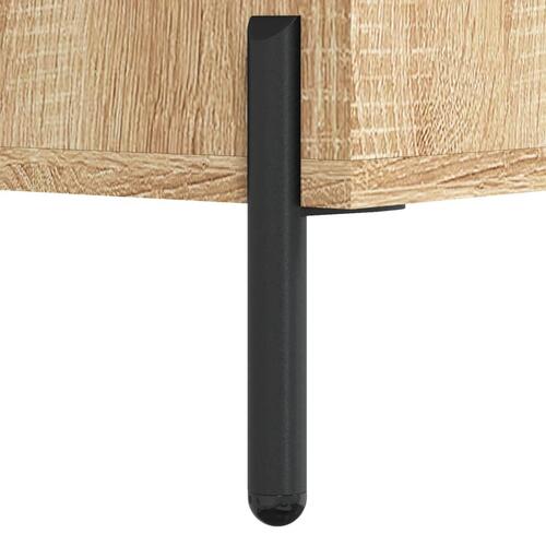 Sofaborde 2 stk. 50x50x40 cm konstrueret træ sonoma-eg