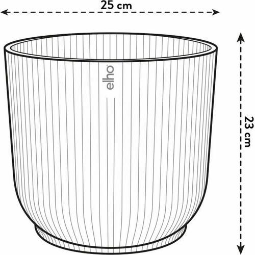 Urtepotte Elho Ø 25 cm Cirkulær Mørkeblå Plastik