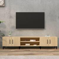 Tv-bord 180x31,5x40 cm konstrueret træ sonoma-eg