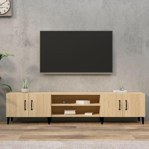 Tv-bord 180x31,5x40 cm konstrueret træ sonoma-eg