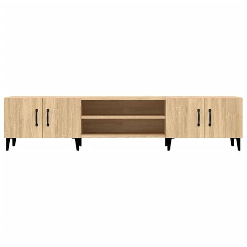 Tv-bord 180x31,5x40 cm konstrueret træ sonoma-eg