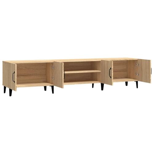 Tv-bord 180x31,5x40 cm konstrueret træ sonoma-eg