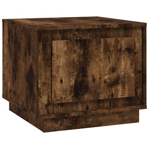 Sofabord 51x50x44 cm konstrueret træ røget egetræsfarve