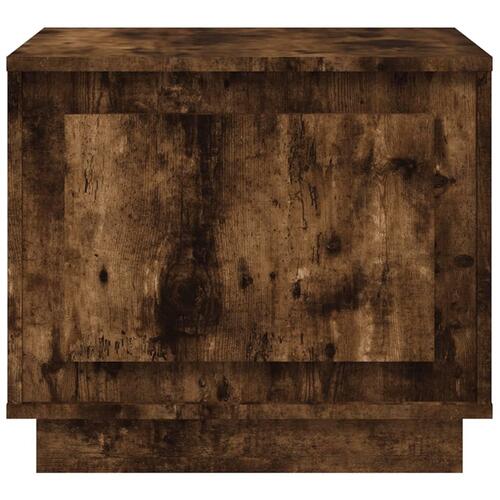 Sofabord 51x50x44 cm konstrueret træ røget egetræsfarve
