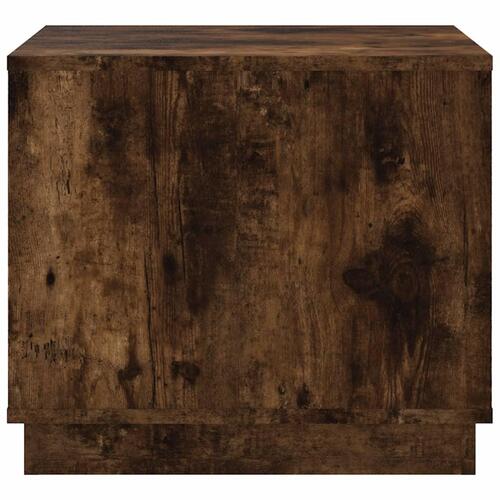 Sofabord 51x50x44 cm konstrueret træ røget egetræsfarve