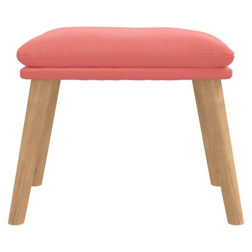 Fodskammel 45x29,5x35 cm fløjl lyserød