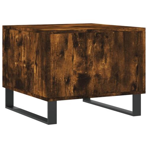 Sofaborde 2 stk. 50x50x40 cm konstrueret træ røget egetræsfarve