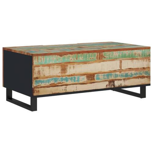 Sofabord 100x54x40 cm massivt genbrugstræ og konstrueret træ