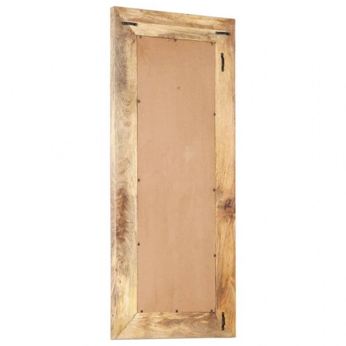 Håndskåret vægspejl 110×50 cm i massivt mangotræ