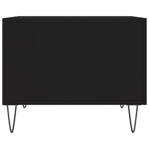 Sofaborde 2 stk. 50x50x40 cm konstrueret træ sort