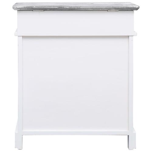 Skoskab 50 x 28 x 58 cm kejsertræ grå