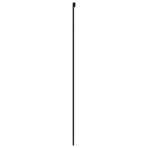 Skydedør 76x205 cm hærdet glas og aluminium sort