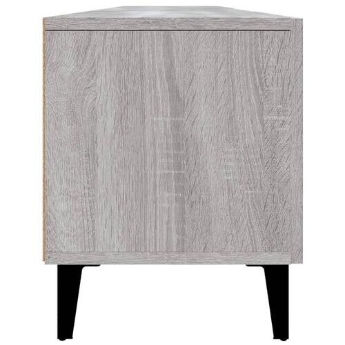 Tv-bord 180x31,5x40 cm konstrueret træ grå sonoma-eg