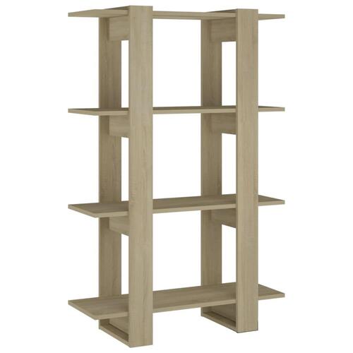 Bogreol/rumdeler 80x30x123,5 cm sonoma-eg