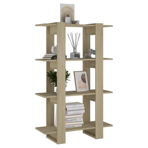 Bogreol/rumdeler 80x30x123,5 cm sonoma-eg
