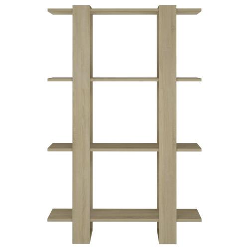 Bogreol/rumdeler 80x30x123,5 cm sonoma-eg