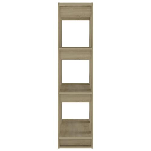 Bogreol/rumdeler 80x30x123,5 cm sonoma-eg