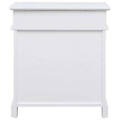Skoskab 50 x 28 x 58 cm kejsertræ hvid