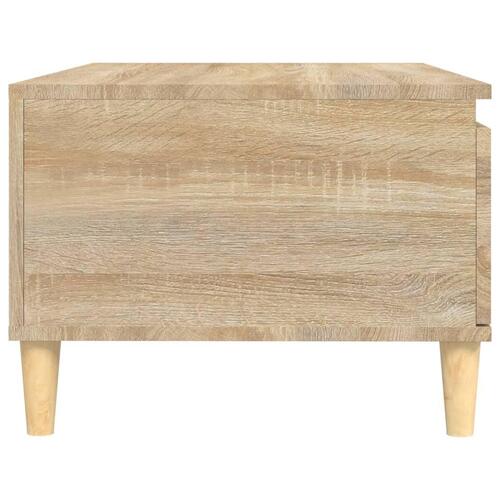 Sofabord 90x50x36,5 cm konstrueret træ sonoma-eg