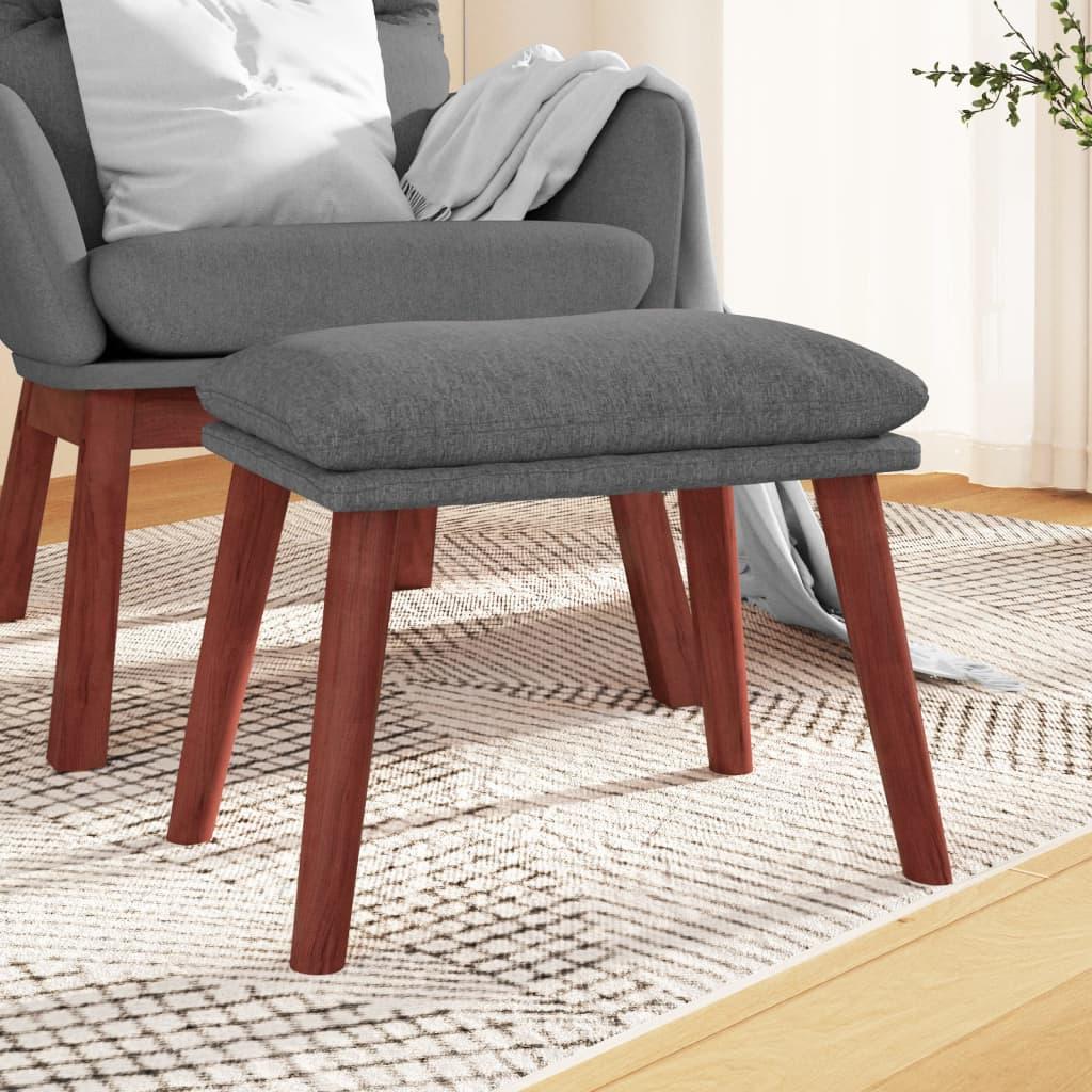 Fodskammel 45x29,5x35 cm stof lysegrå
